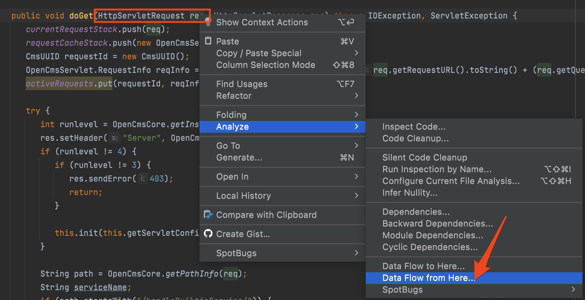 Data Flow Usage