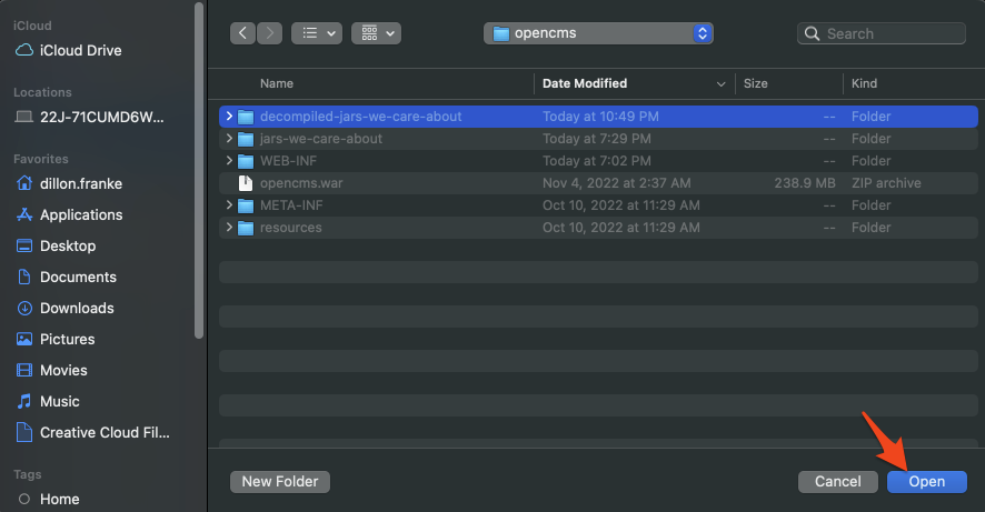 Selecting JAR Files in IntelliJ